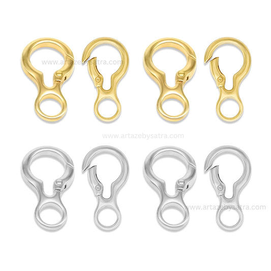 Alloy Lock Clasps | Size : 38mm | Qty : 6pcs | BF120