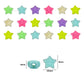 Star Smiley Pastel Plastic Beads | Size : 10mm | PB140