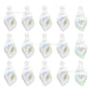 Rainbow White Conch Shell Pendant Plastic Beads | Size : 50mm | Qty : 4pcs | PB179