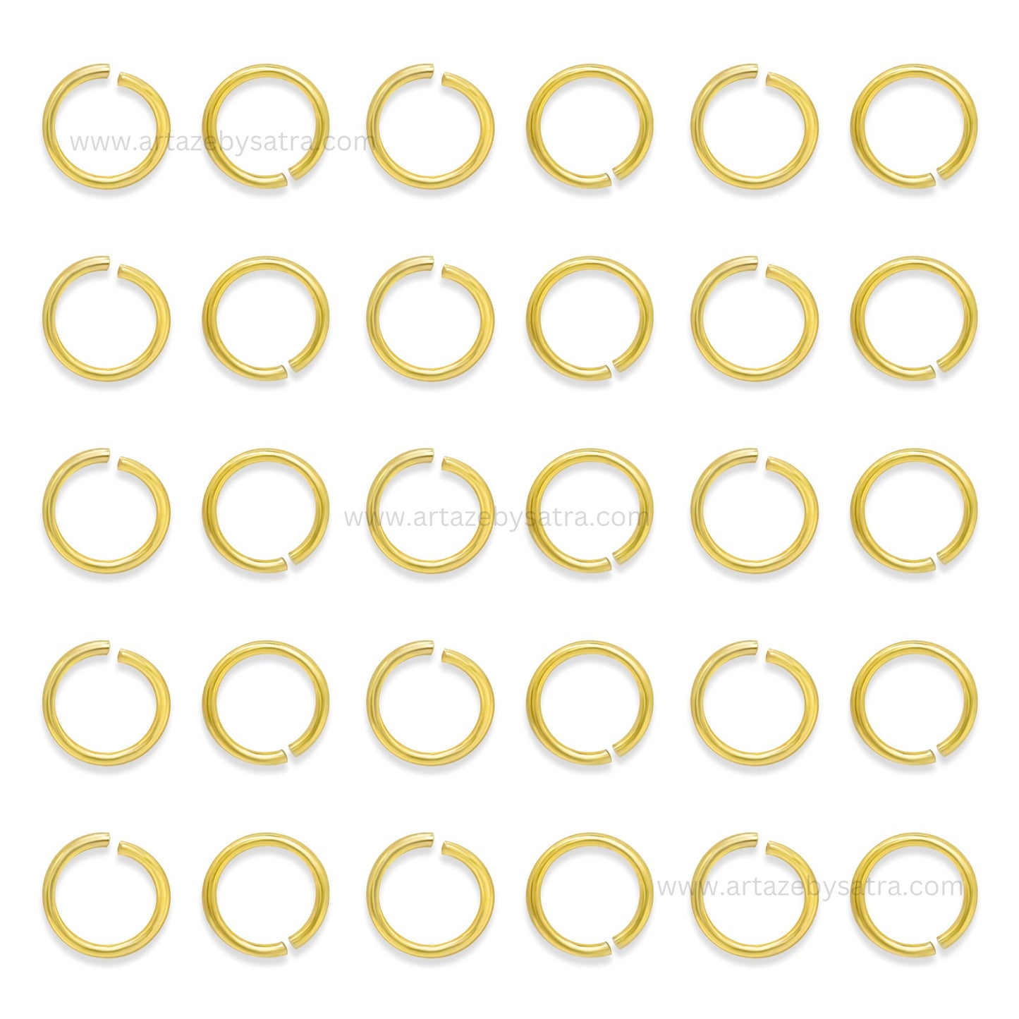 18k Brass Golden Jumpring High Quality | Qty : 100pcs | BF119