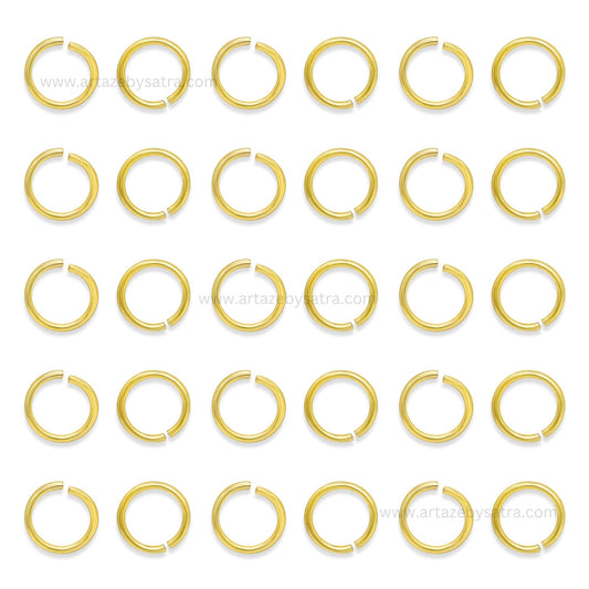 18k Brass Golden Jumpring High Quality | Qty : 100pcs | BF119