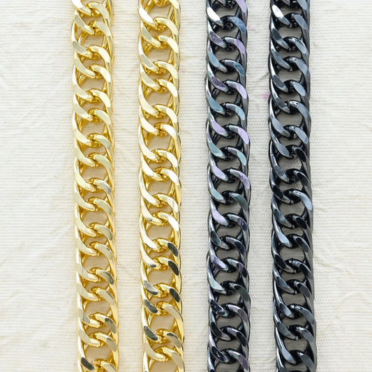 Aluminium Chain | Size : W-14mm H-20mm | Qty : 1mtr | JT-19-35-18