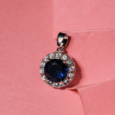 Diamond Blue Sapphire Charm Anti-Tarnish | Size: 13mm | 1PC