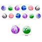 Assorted Marble Plastic Beads | Size : 8mm, 10mm | PB73