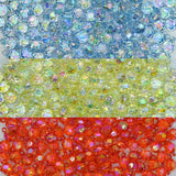 Faceted Round AB Beads Plastic Beads (1 Hole) | Size : 21mm | Qty : 10pcs | PB190