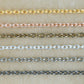 Iron Cross Chain O-Shaped Chain | Size: H-3mm W-4mm | Qty : 100g | IC03
