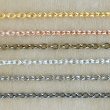 Iron Cross Chain O-Shaped Chain | Size: H-3mm W-4mm | Qty : 100g | IC03