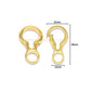 Alloy Lock Clasps | Size : 38mm | Qty : 6pcs | BF120