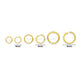 18k Brass Golden Jumpring High Quality | Qty : 100pcs | BF119