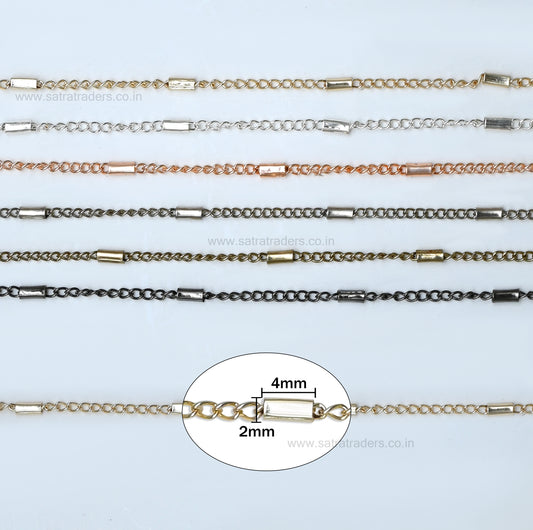 Iron Chain (Indian Plating) | Size : 4*2mm | IP11