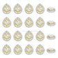 Drop Meenakari Kundan Beads | Size : 21mm | Qty : 6pcs | MK04