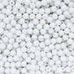 White Plastic Beads | Qty : 500g (approx 1990pcs)