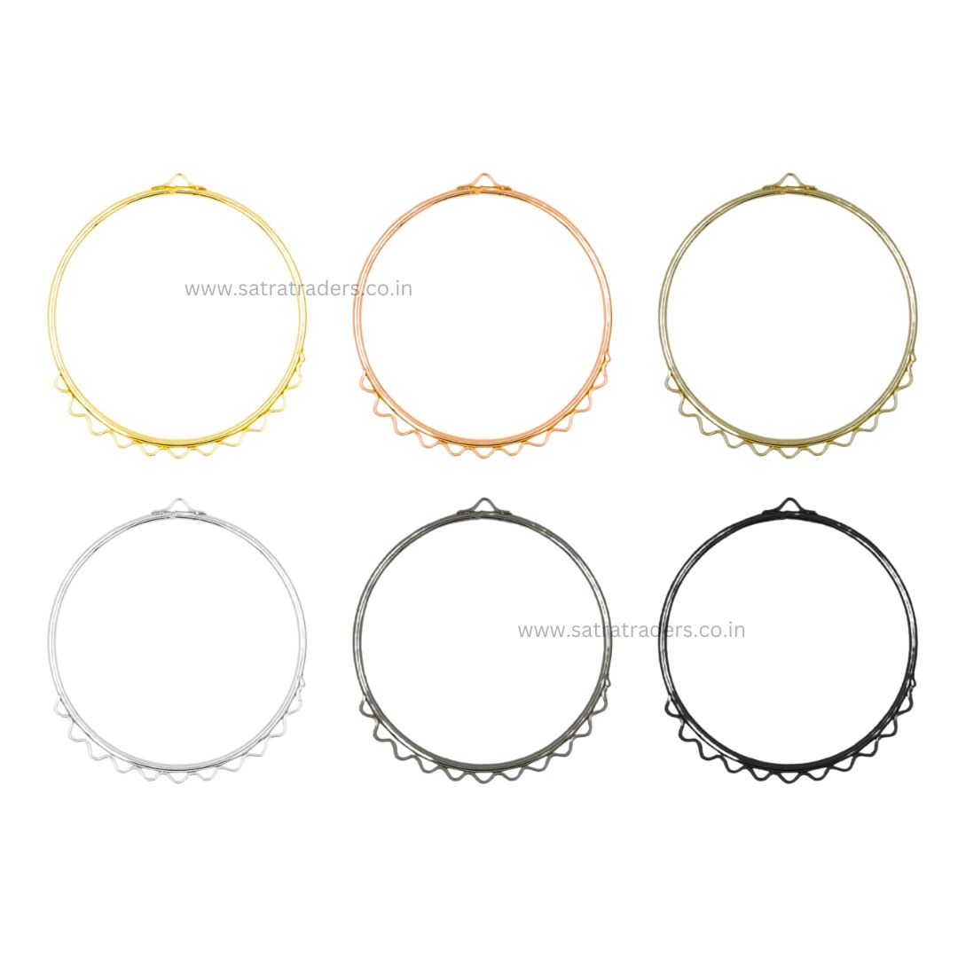 Earring Base 10 Naka Bali | Size : 45mm | Qty : 10pcs | EF83