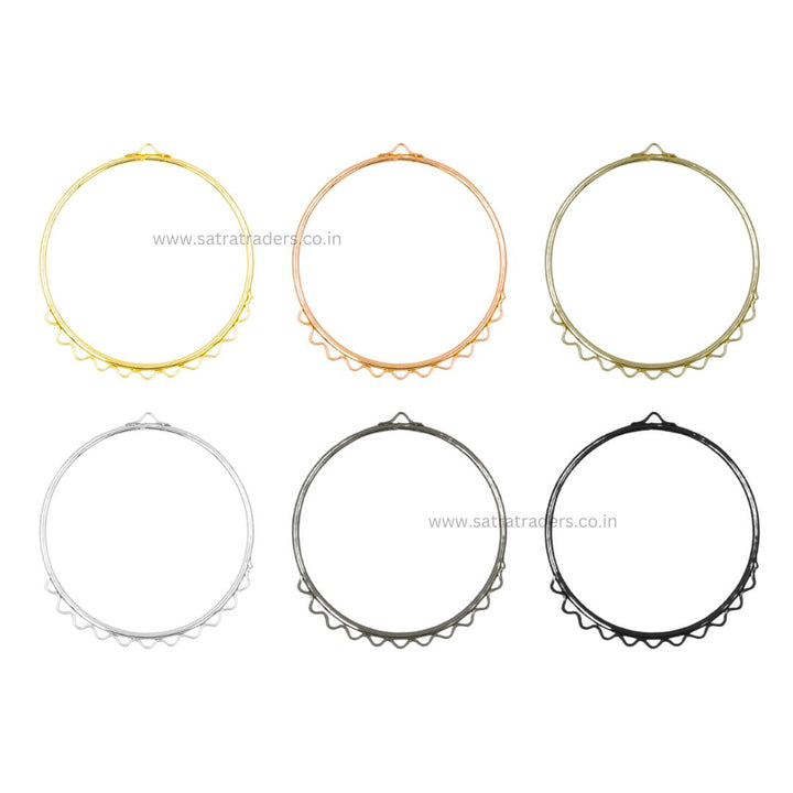 Earring Base 10 Naka Bali | Size : 53mm | 10pcs | EF25