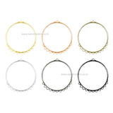 Earring Base 10 Naka Bali | Size : 45mm | Qty : 10pcs | EF83