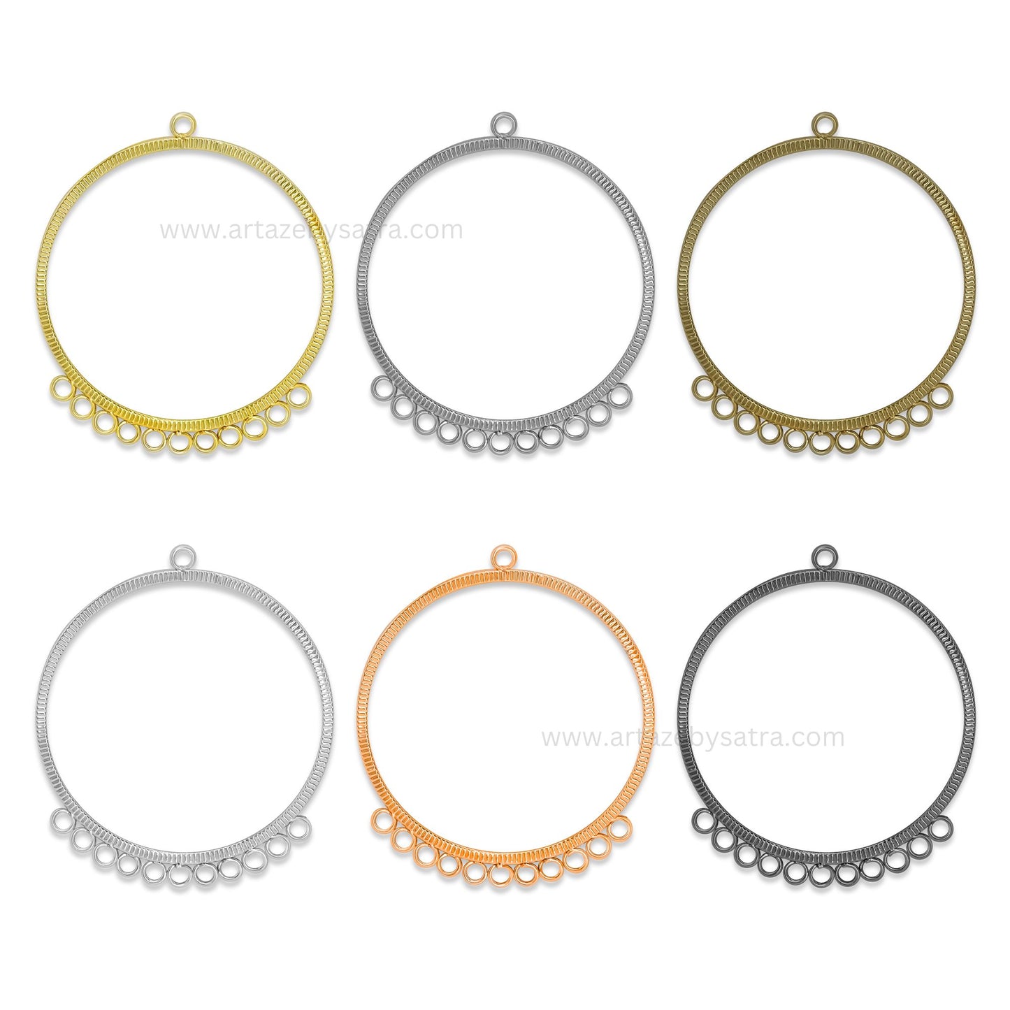 Earring Hoop 11 Naka 1 Loop | Size : 57mm | Qty : 6pcs | EF40
