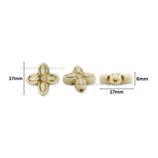 Flower Blossom Beads | Size : 17mm | PB145