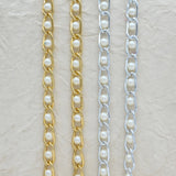 Aluminium Chain | Size : W-8mm H-16mm | Qty : 1mtr | JT-9-35-6