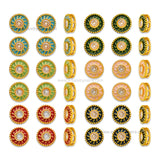 Round Shape  Meenakari Kundan Beads | Size : 11mm | Qty : 12pcs | MK30