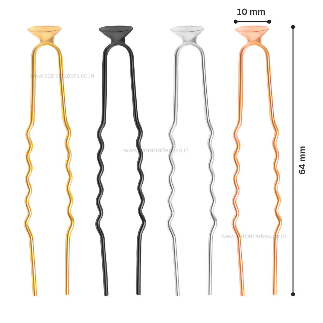 U Bun Hair Pin | Size : 64mm | Qty : 20pcs