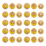 Brass Enamel Beads | High Quality | Size : 10mm | Qty : 4pcs