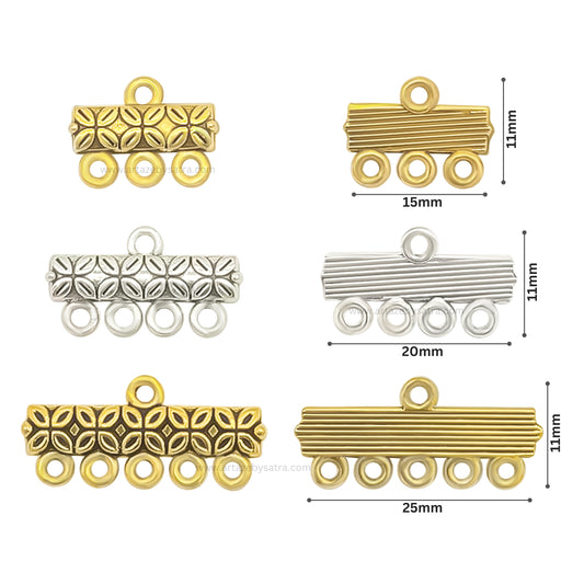 Multi-Strand Connector Charms for Jewelry Making  | Qty : 100g | BF55