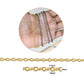 Iron Cross Chain O-Shaped Chain | Size: H-3mm W-4mm | Qty : 100g | IC03
