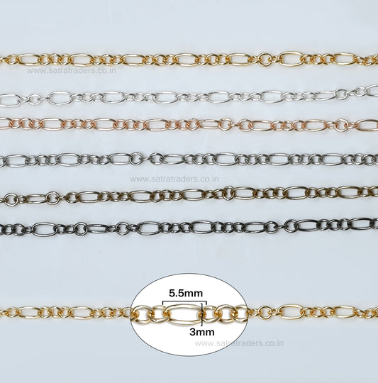 Iron Chain (Indian Plating) | Size : 5.5*3mm | IP13