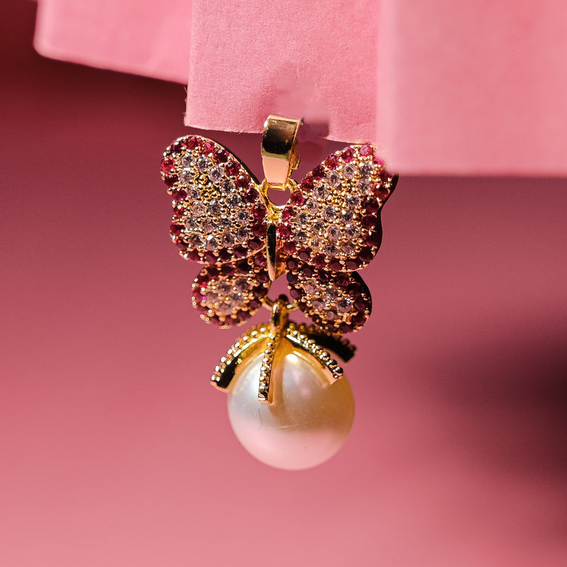 Daimond Pearl Buzzing Beauty Charm Anti-Tarnish | Size: 27mm | 1PC