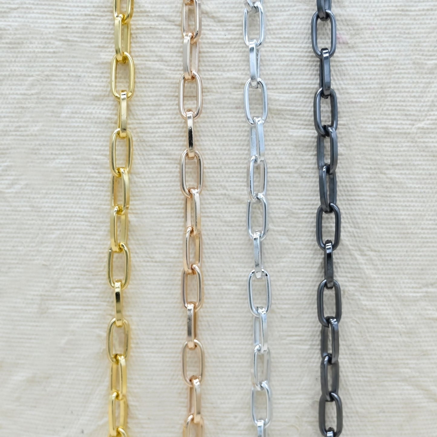 Aluminium Chain | Size : W-5mm H-12mm | Qty : 1mtr | JT-19-35-44