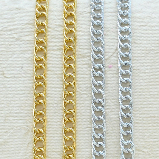 Aluminium Chain | Size : W-9mm H-16mm | Qty : 1mtr | JT-19-35-15