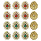 Meenakari Kundan Beads | Size : 42mm | Qty : 2pcs | MKB12