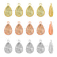 Brass Teardrop Charms | High Quality | Size : 18mm | Qty : 6pcs