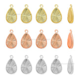 Brass Teardrop Charms | High Quality | Size : 18mm | Qty : 6pcs