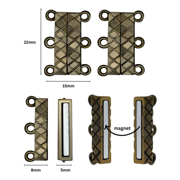 Magnetic Locks | Size : 22mm | Qty : 6pcs