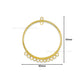 Earring Hoop 11 Naka 2 Loop | Size : 57mm | Qty : 6pcs | EF68