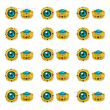 Brass Stone Beads | High Quality | Size : 10mm | Qty : 4pcs