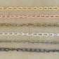 Iron Twisted Link Oval Chain | Size: H-3mm W-7mm | Qty : 100g |  IC04