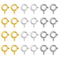 Brass Open Spring Ring Round Clasps | Qty : 25pcs | BF34