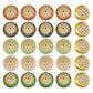 Meenakari Kundan Beads | Size : 31mm | Qty : 6pcs | C-334