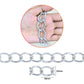 Aluminium Chain | Size : W-20mm H-28mm | Qty : 1mtr | JT-9-17-14