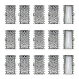 Multi Strand Box Clasp, 9 Strand Clasp Box Clasp | Size : 45mm | Qty : 2pcs | BF97