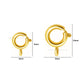 Brass Open Spring Ring Round Clasps | Qty : 25pcs | BF34
