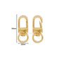 Swivel D-Ring Alloy Lobster Clasps | Size : 33mm | Qty : 10pcs | BF127