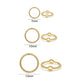 Textured Round Connector Rings for Jewelry Making | Qty : 100pcs | BF84