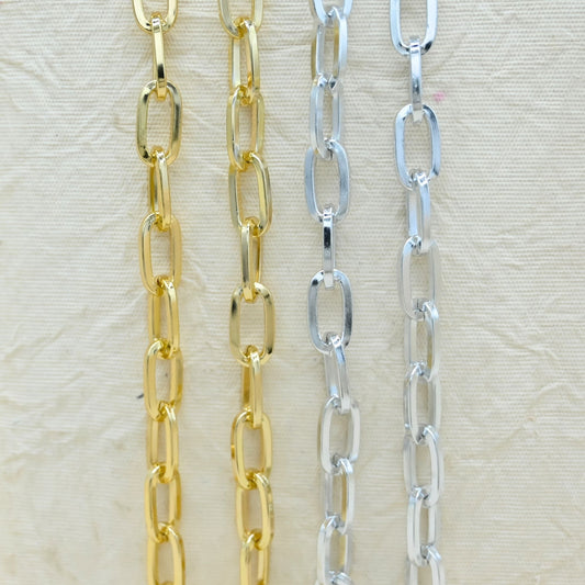 Aluminium Chain | Size : W-11mm H-20mm | Qty : 1mtr | JT-19-35-3