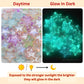 Assorted Transparent Star Glow In Dark Plastic Beads | Size: 24mm | PB38