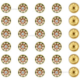 Meenakari Kundan Beads | Size : 15mm | Qty : 12pcs | MKB48