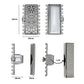 Multi Strand Box Clasp, 9 Strand Clasp Box Clasp | Size : 45mm | Qty : 2pcs | BF97