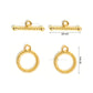 Designer Round Toggle Clasps | Size : 16mm | Qty : 20pcs | BF33